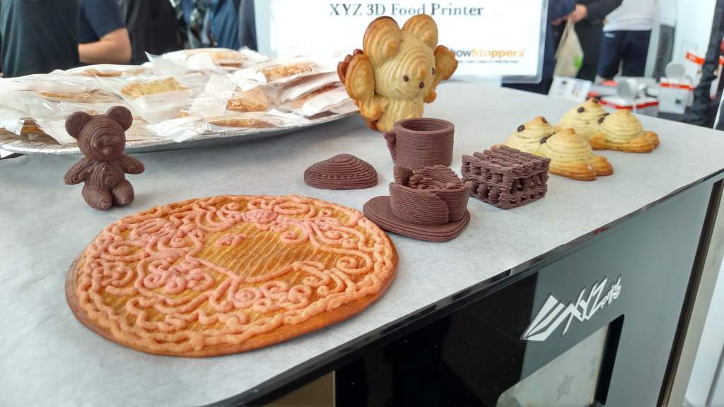 Кулинарные продукты, изготовленные в пищевом 3D-принтере